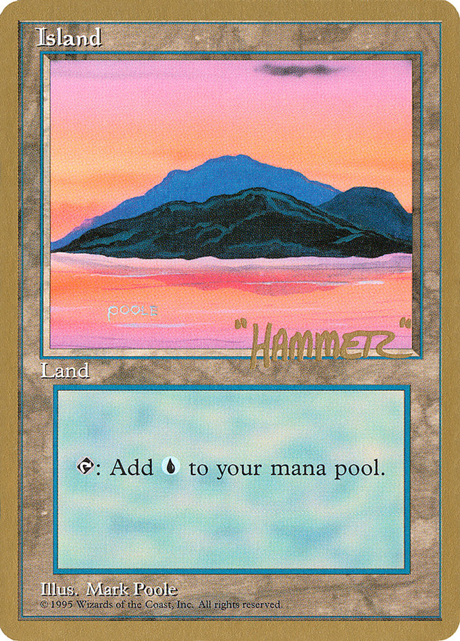 Island (shr369) (Shawn "Hammer" Regnier) [Pro Tour Collector Set] | Grognard Games