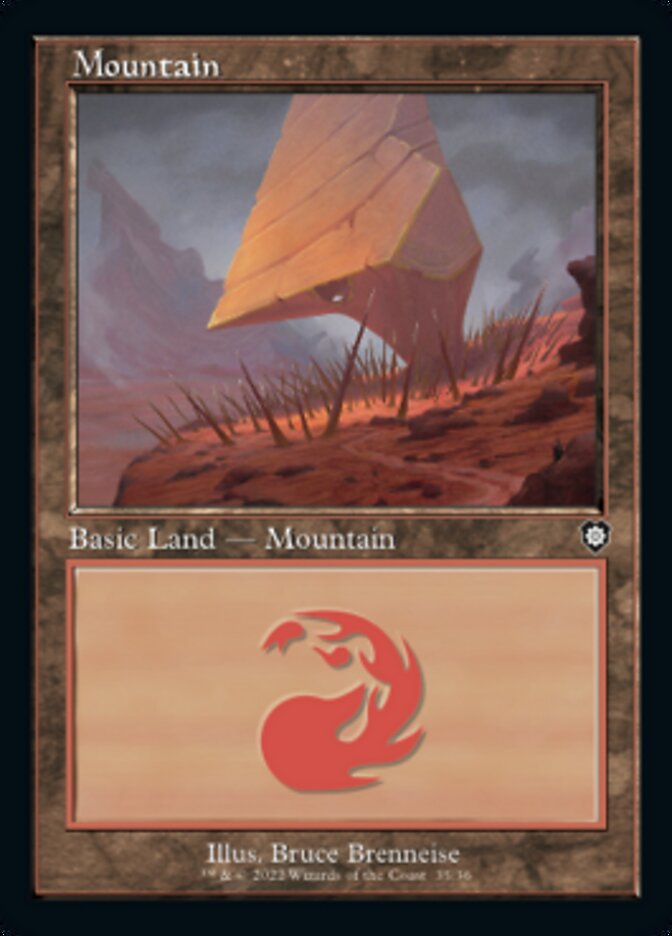 Mountain (035) (Retro) [The Brothers' War Commander] | Grognard Games