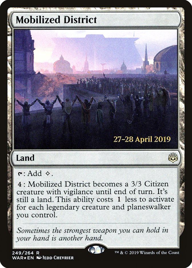 Mobilized District  [War of the Spark Prerelease Promos] | Grognard Games