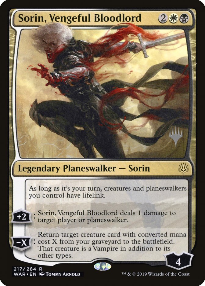 Sorin, Vengeful Bloodlord (Promo Pack) [War of the Spark Promos] | Grognard Games