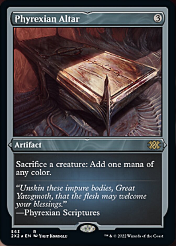 Phyrexian Altar (Foil Etched) [Double Masters 2022] | Grognard Games
