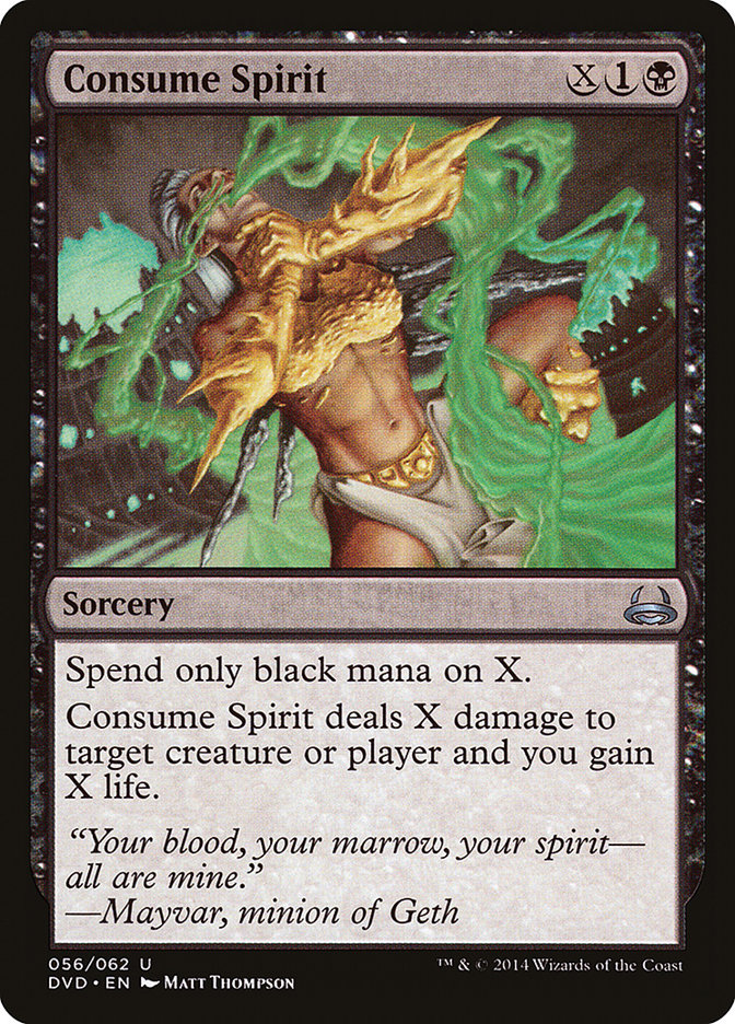 Consume Spirit (Divine vs. Demonic) [Duel Decks Anthology] | Grognard Games