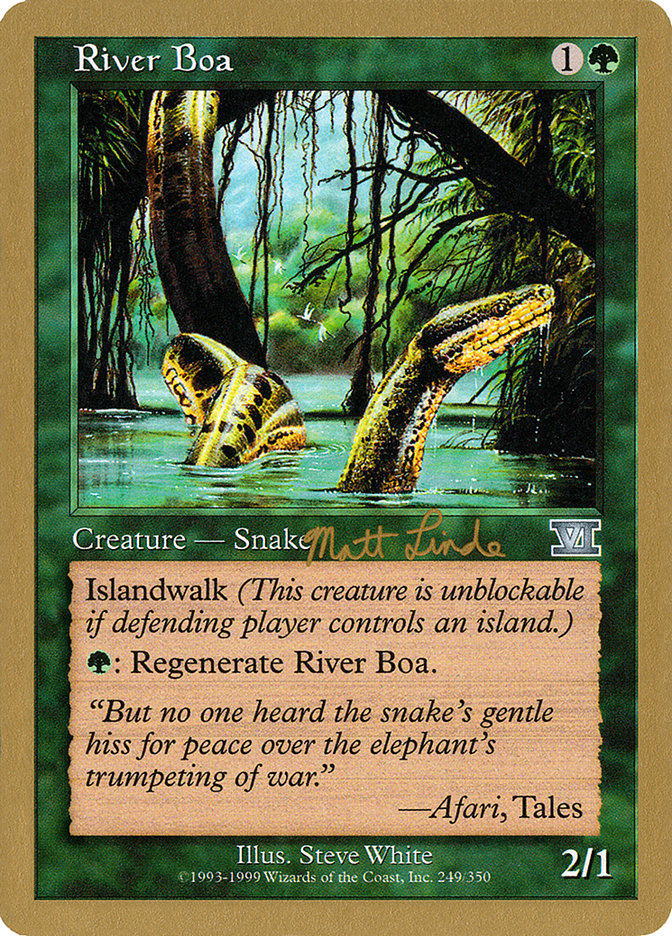 River Boa (Matt Linde) [World Championship Decks 1999] | Grognard Games