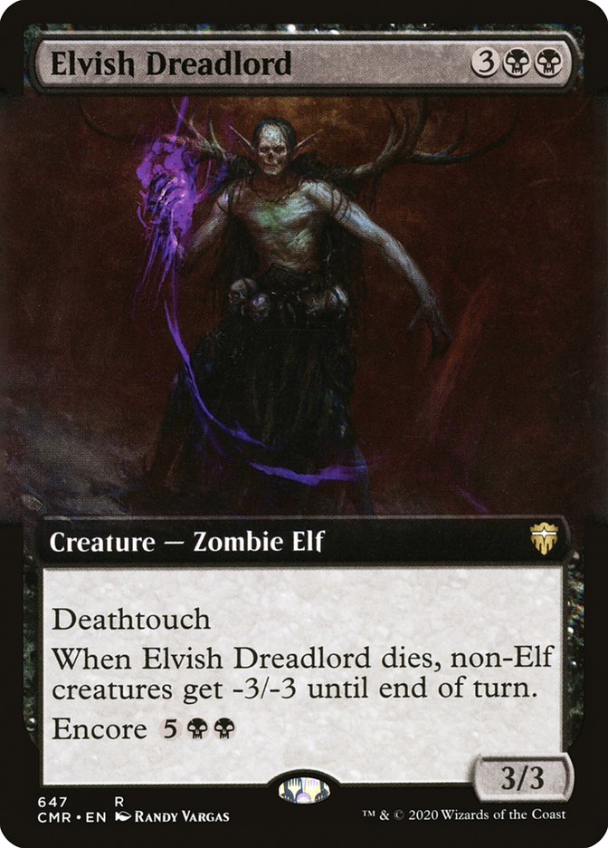 Elvish Dreadlord (Extended) [Commander Legends] | Grognard Games