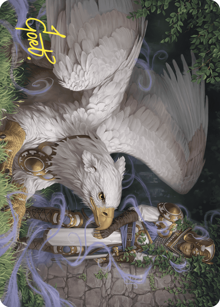 Dutiful Griffin Art Card (Gold-Stamped Signature) [Wilds of Eldraine Art Series] | Grognard Games