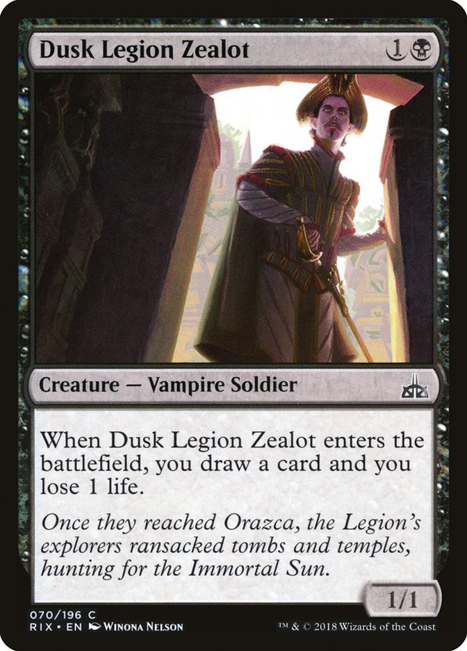 Dusk Legion Zealot [Rivals of Ixalan] | Grognard Games