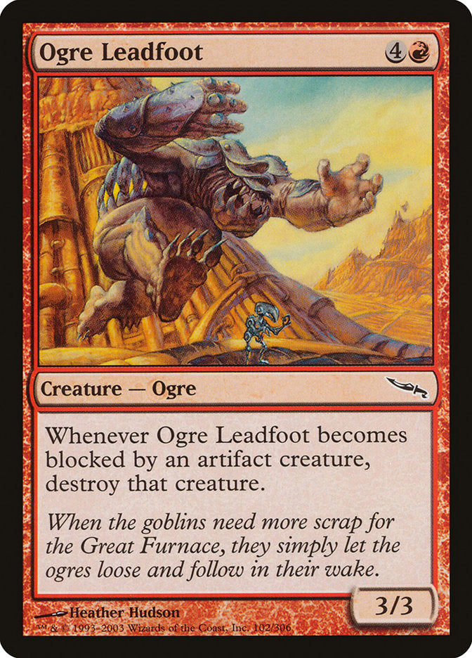 Ogre Leadfoot [Mirrodin] | Grognard Games