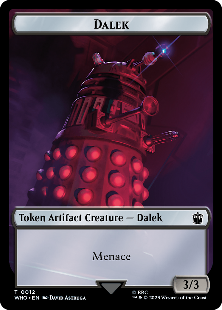 Dalek // Mark of the Rani Double-Sided Token [Doctor Who Tokens] | Grognard Games