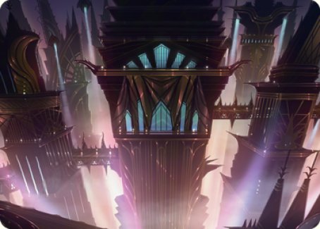 Skybridge Towers Art Card [Streets of New Capenna Art Series] | Grognard Games