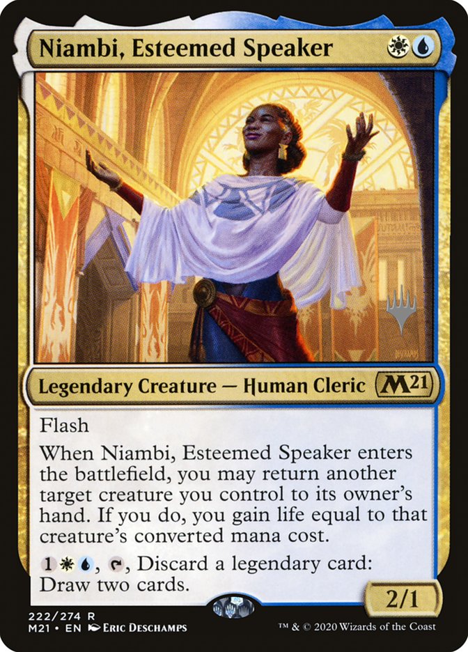 Niambi, Esteemed Speaker (Promo Pack) [Core Set 2021 Promos] | Grognard Games