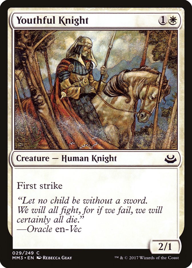 Youthful Knight [Modern Masters 2017] | Grognard Games