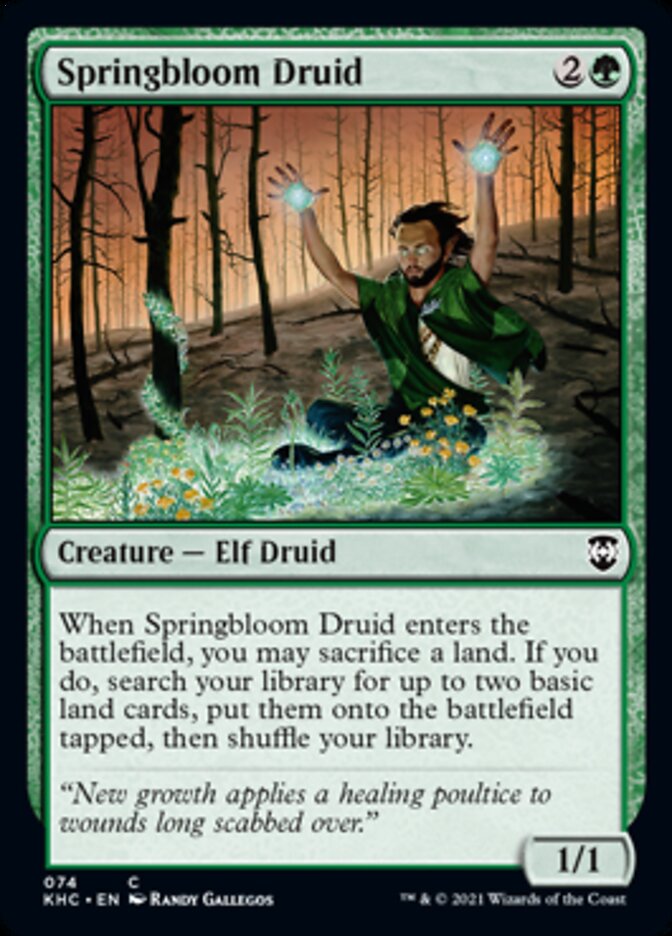 Springbloom Druid [Kaldheim Commander] | Grognard Games