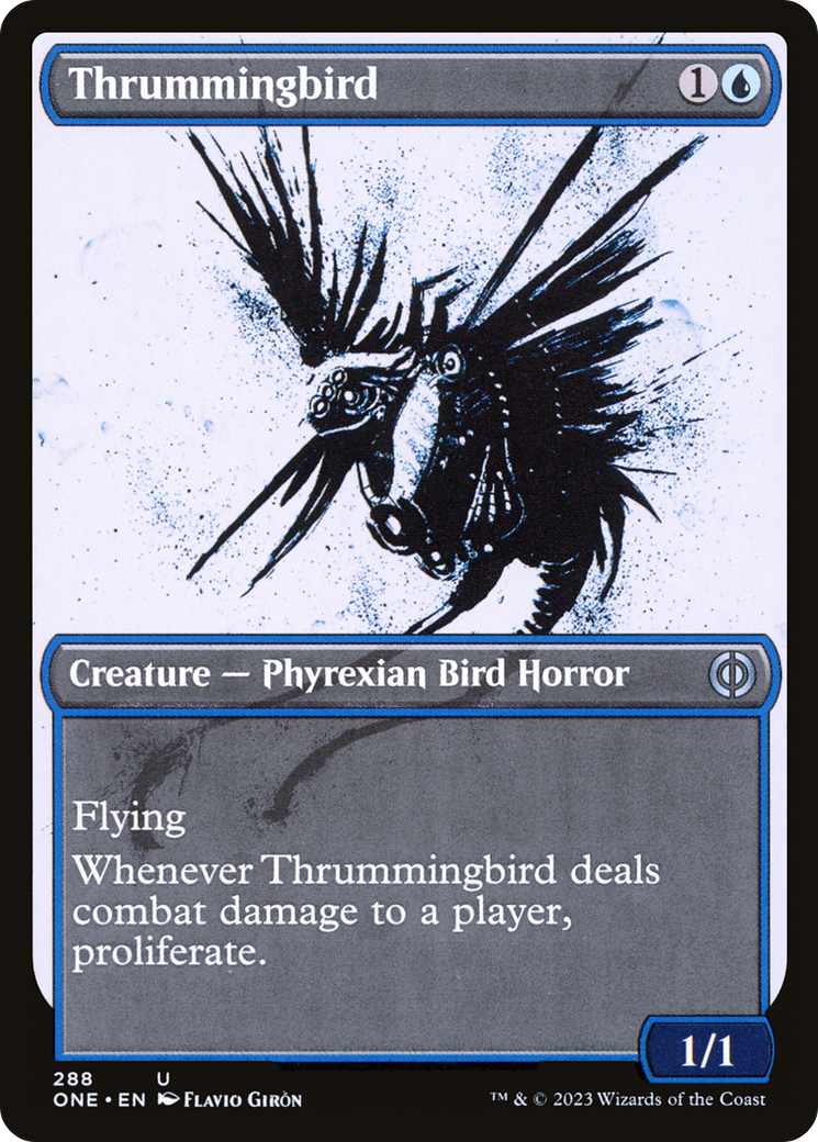 Thrummingbird (Showcase Ichor) [Phyrexia: All Will Be One] | Grognard Games