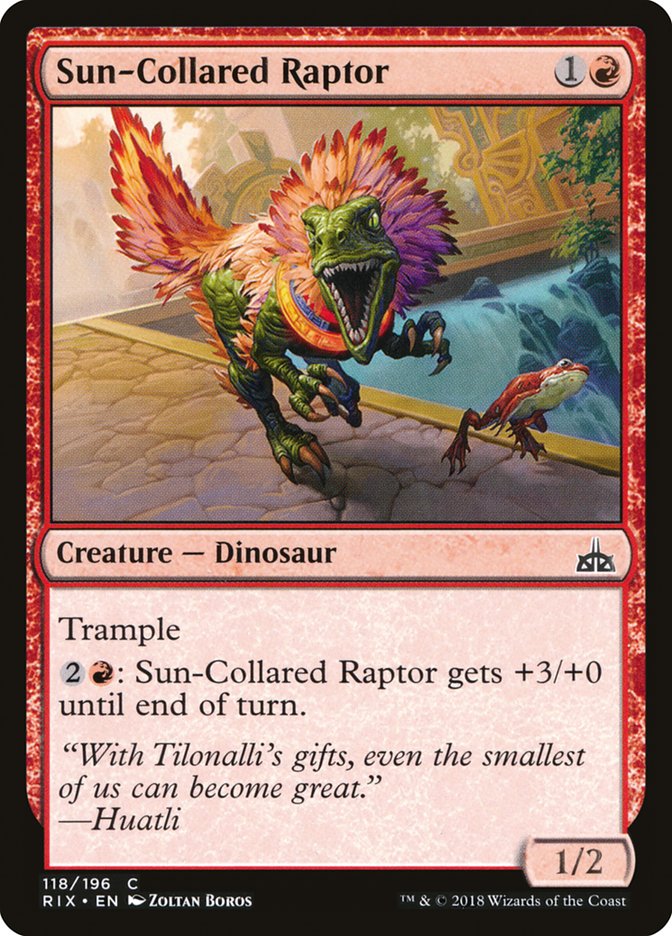 Sun-Collared Raptor [Rivals of Ixalan] | Grognard Games