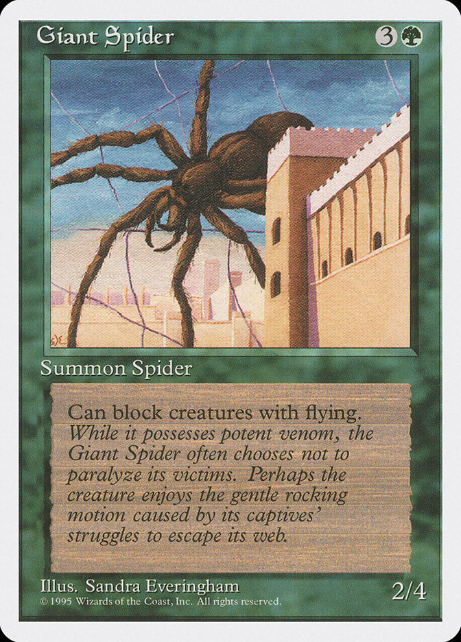Giant Spider [Fourth Edition] | Grognard Games
