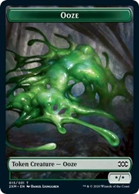 Ooze // Wurm (030) Double-sided Token [Double Masters Tokens] | Grognard Games