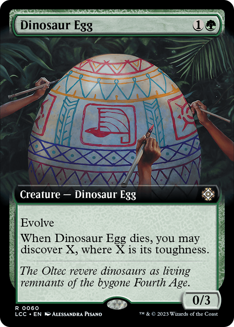 Dinosaur Egg (Extended Art) [The Lost Caverns of Ixalan Commander] | Grognard Games