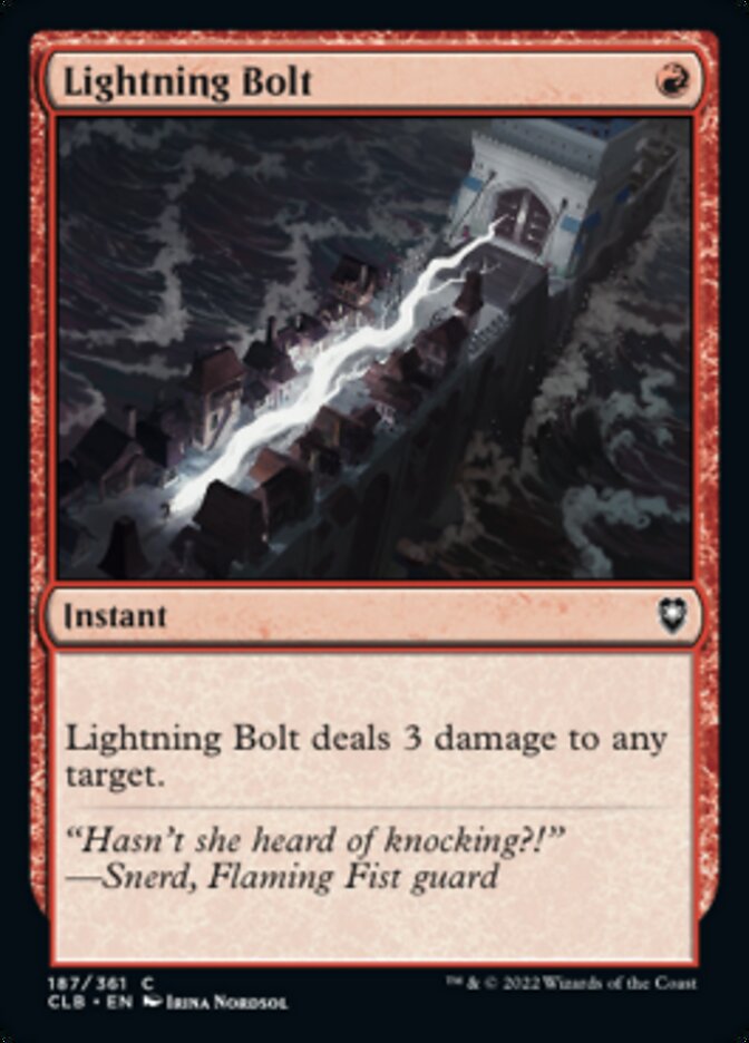 Lightning Bolt [Commander Legends: Battle for Baldur's Gate] | Grognard Games