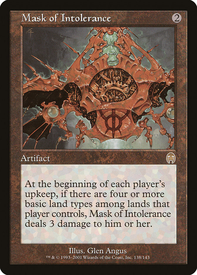 Mask of Intolerance [Apocalypse] | Grognard Games
