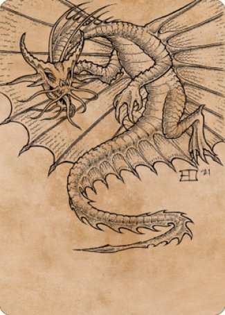 Ancient Gold Dragon Art Card (44) [Commander Legends: Battle for Baldur's Gate Art Series] | Grognard Games