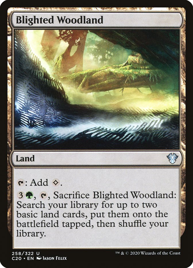 Blighted Woodland [Commander 2020] | Grognard Games