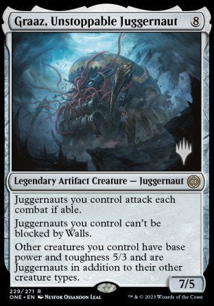 Graaz, Unstoppable Juggernaut (Promo Pack) [Phyrexia: All Will Be One Promos] | Grognard Games