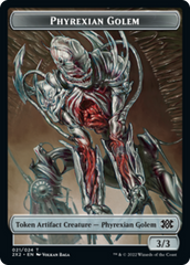 Egg // Phyrexian Golem Double-sided Token [Double Masters 2022 Tokens] | Grognard Games