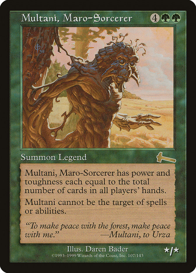 Multani, Maro-Sorcerer [Urza's Legacy] | Grognard Games