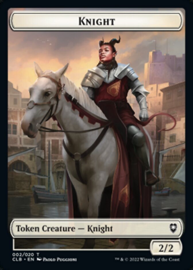 Knight Token [Commander Legends: Battle for Baldur's Gate Tokens] | Grognard Games