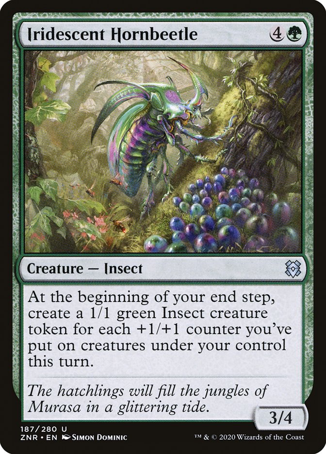 Iridescent Hornbeetle [Zendikar Rising] | Grognard Games