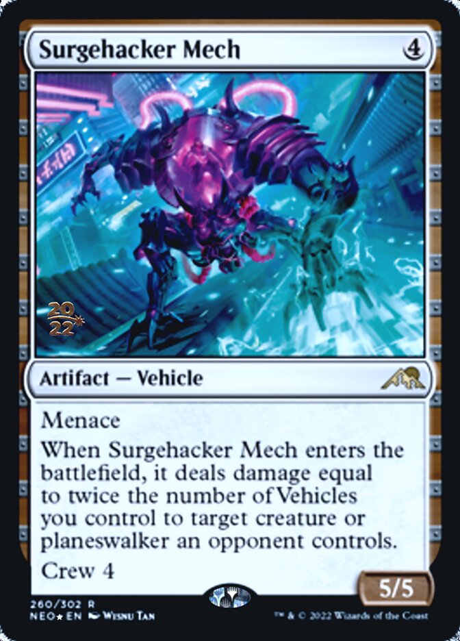 Surgehacker Mech [Kamigawa: Neon Dynasty Prerelease Promos] | Grognard Games