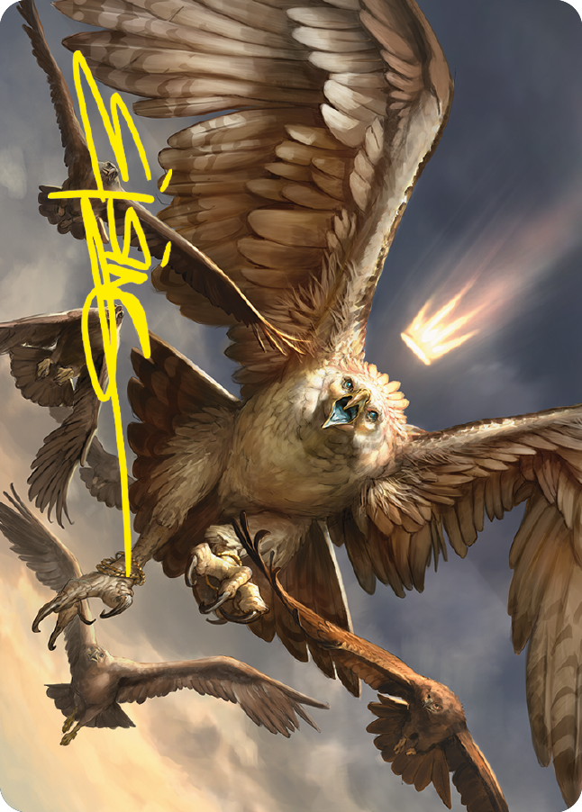 Gwaihir, Greatest of the Eagles Art Card (Gold-Stamped Signature) [The Lord of the Rings: Tales of Middle-earth Art Series] | Grognard Games