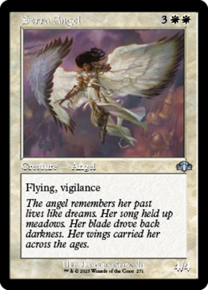 Serra Angel (Retro) [Dominaria Remastered] | Grognard Games