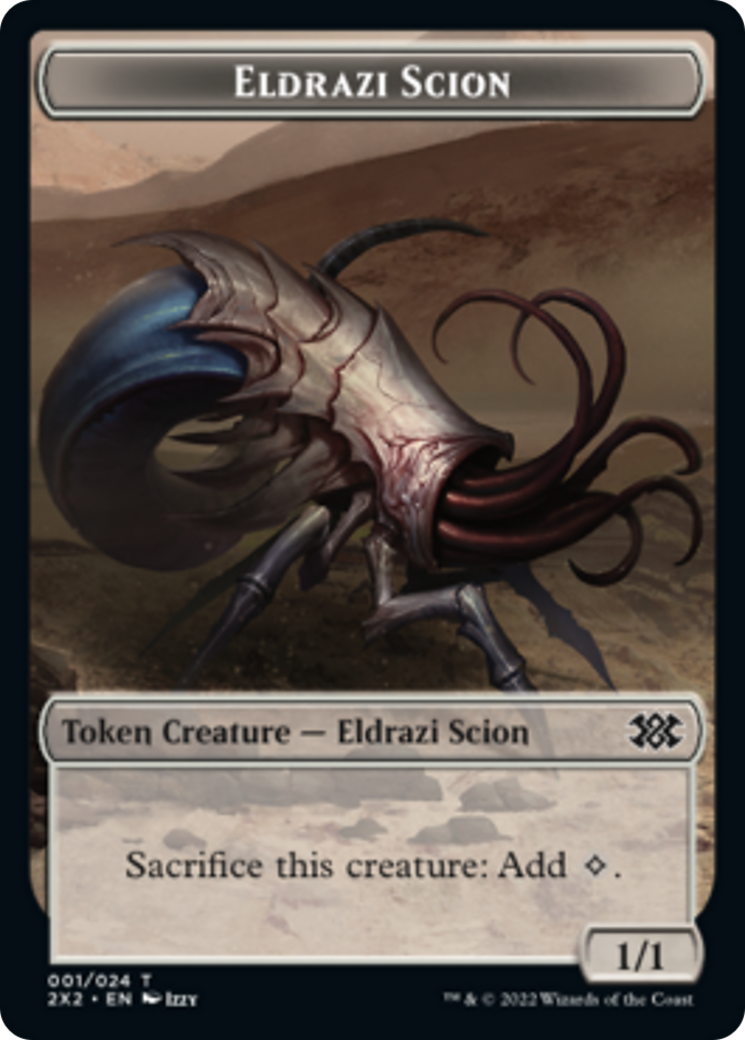 Spider // Eldrazi Scion Double-sided Token [Double Masters 2022 Tokens] | Grognard Games