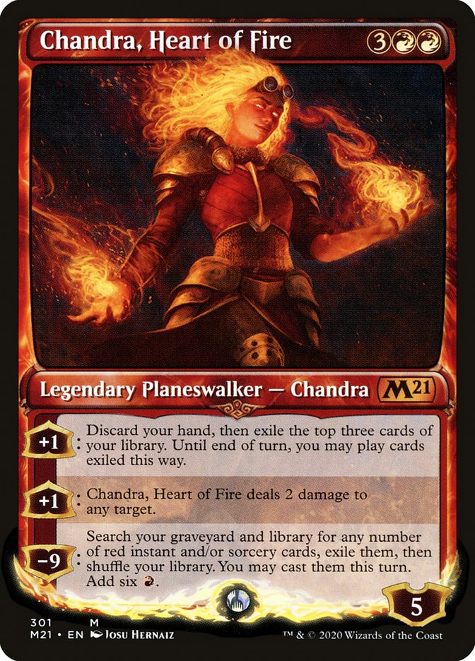 Chandra, Heart of Fire (Showcase) [Core Set 2021] | Grognard Games