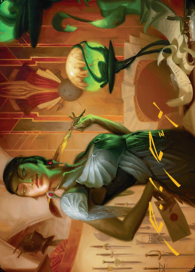 Mari, the Killing Quill Art Card (Gold-Stamped Signature) [Streets of New Capenna Art Series] | Grognard Games