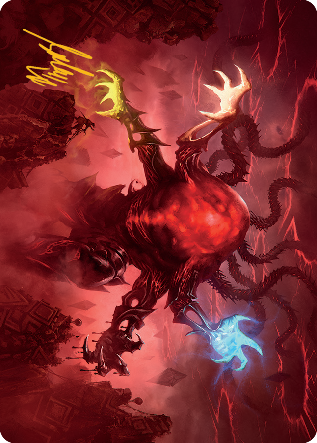Omnath, Locus of All Art Card (51) (Gold-Stamped Signature) [March of the Machine Art Series] | Grognard Games