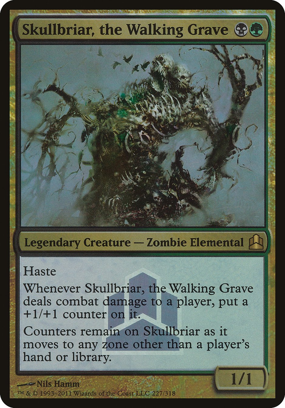 Skullbriar, the Walking Grave (Launch) (Oversized) [Commander 2011 Launch Party] | Grognard Games