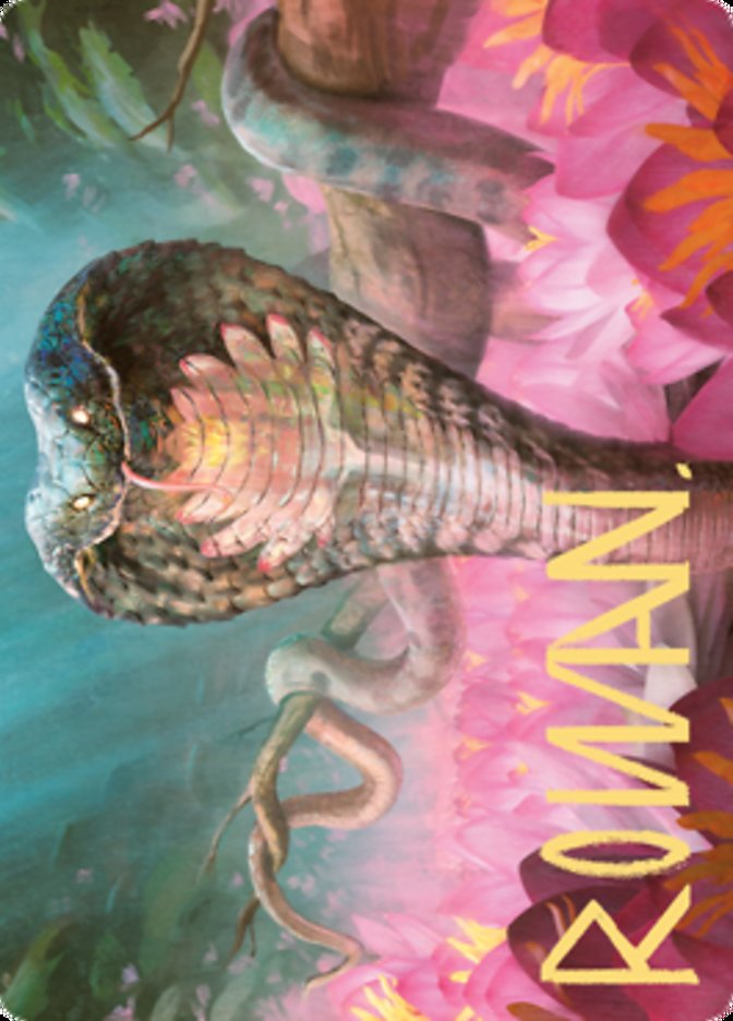 Lotus Cobra Art Card (Gold-Stamped Signature) [Zendikar Rising Art Series] | Grognard Games