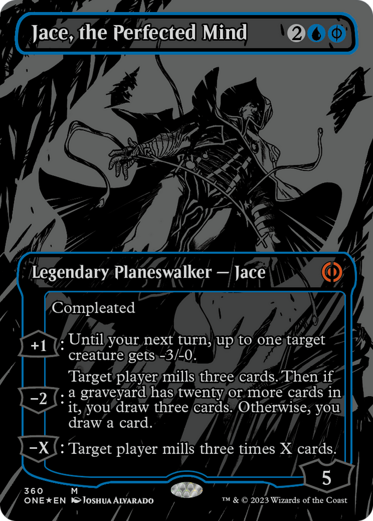 Jace, the Perfected Mind (Oil Slick Raised Foil) [Phyrexia: All Will Be One] | Grognard Games