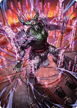 Hidetsugu, Devouring Chaos Art Card [Kamigawa: Neon Dynasty Art Series] | Grognard Games