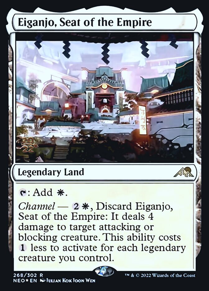 Eiganjo, Seat of the Empire [Kamigawa: Neon Dynasty Prerelease Promos] | Grognard Games