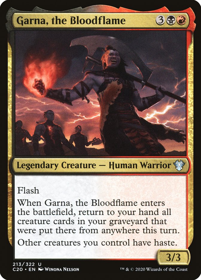 Garna, the Bloodflame [Commander 2020] | Grognard Games