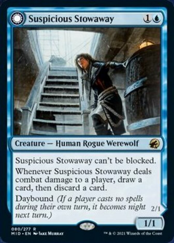 Suspicious Stowaway // Seafaring Werewolf [Innistrad: Midnight Hunt] | Grognard Games