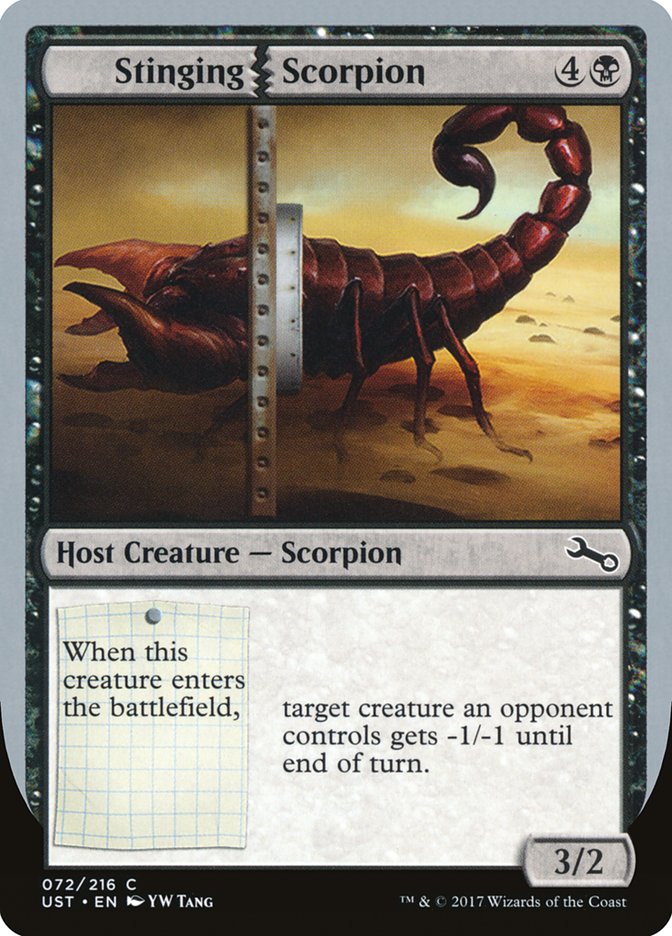 Stinging Scorpion [Unstable] | Grognard Games