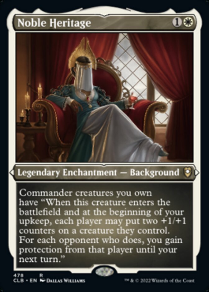 Noble Heritage (Foil Etched) [Commander Legends: Battle for Baldur's Gate] | Grognard Games