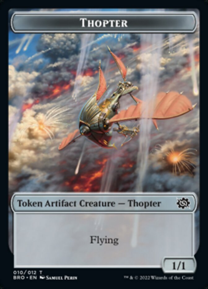 Thopter // Construct (005) Double-Sided Token [The Brothers' War Tokens] | Grognard Games