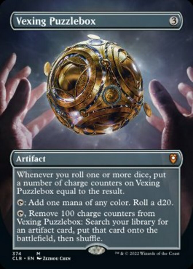 Vexing Puzzlebox (Borderless Alternate Art) [Commander Legends: Battle for Baldur's Gate] | Grognard Games