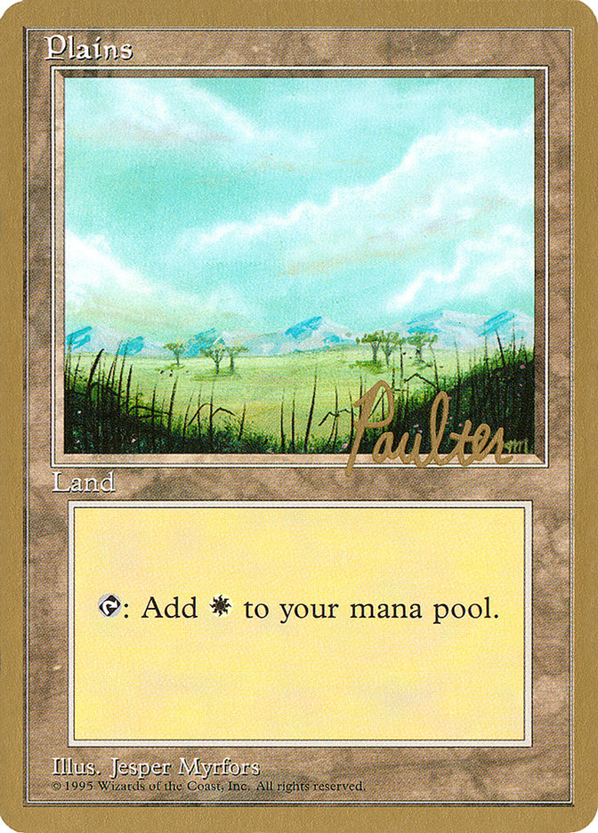 Plains (pp365) (Preston Poulter) [Pro Tour Collector Set] | Grognard Games