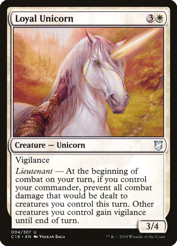 Loyal Unicorn [Commander 2018] | Grognard Games